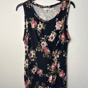 Floral Tulip Style Midi Tank Dress